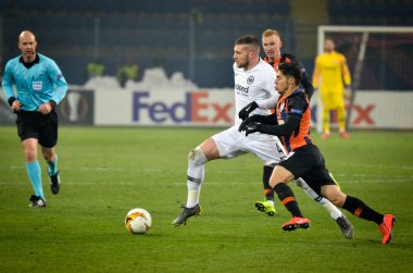 Kharkiv, Ukrayna - 14 Şubat 2019: Ante Rebic oyuncusu