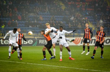 Kharkiv, Ukrayna - 14 Şubat 2019: Martin Hinteregger oyuncusu 