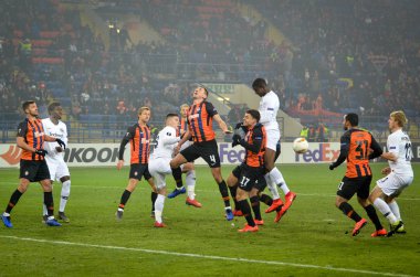 Kharkiv, Ukrayna - 14 Şubat 2019: Futbolcu
