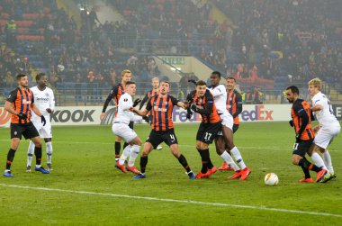 Kharkiv, Ukrayna - 14 Şubat 2019: Futbolcu