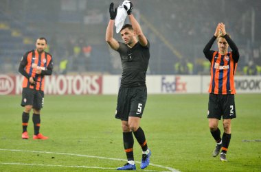 Kharkiv, Ukrayna - 14 Şubat 2019: Shakhtar Futbolcu 