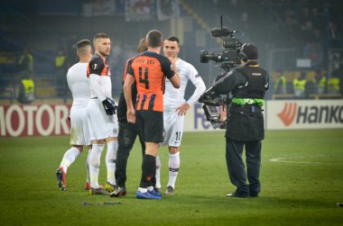 Kharkiv, Ukrayna - 14 Şubat 2019: Eintracht Futbolcu