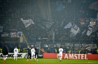 Kharkiv, Ukrayna - 14 Şubat 2019: Futbolcu