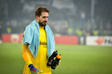 Kharkiv, Ukrayna - 14 Şubat 2019: Kevin Trapp oyuncusu 