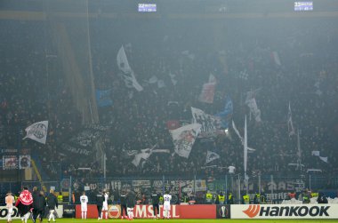 Kharkiv, Ukrayna - 14 Şubat 2019: Eintracht Futbolcu