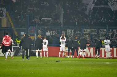 Kharkiv, Ukrayna - 14 Şubat 2019: Eintracht Futbolcu