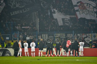 Kharkiv, Ukrayna - 14 Şubat 2019: Eintracht Futbolcu