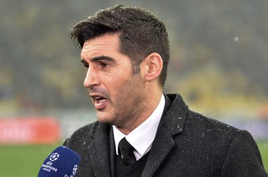 Kiev, Ukrayna - 12 Aralık 2018: Paulo Fonseca Uefa