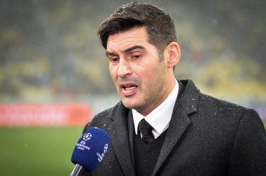 Kiev, Ukrayna - 12 Aralık 2018: Paulo Fonseca Uefa