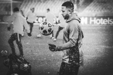 Kiev, Ukrayna - 12 Aralık 2018: Memphis Depay oyuncusu