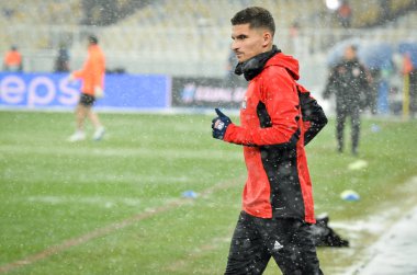 Kiev, Ukrayna - 12 Aralık 2018: Houssem Aouar oyuncu