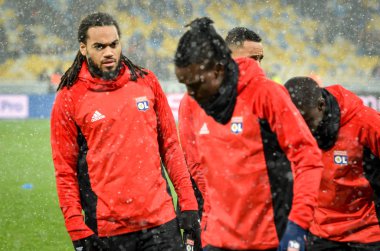 Kiev, Ukrayna - 12 Aralık 2018: Jason Denayer oyuncu sırasında t