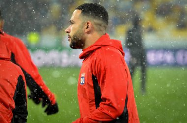 Kiev, Ukrayna - 12 Aralık 2018: Memphis Depay oyuncusu