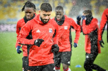 Kiev, Ukrayna - 12 Aralık 2018: Nabil Fekir oyuncusu