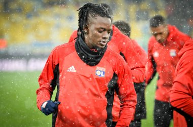 Kiev, Ukrayna - 12 Aralık 2018: Bertrand Traore oyuncu