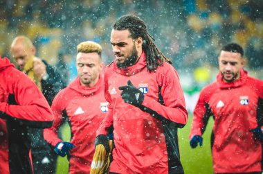 Kiev, Ukrayna - 12 Aralık 2018: Jason Denayer oyuncu sırasında t