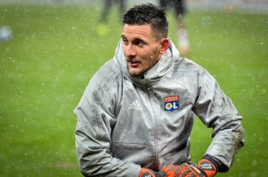 Kiev, Ukrayna - 12 Aralık 2018: Mathieu Gorgelin oyuncu durin