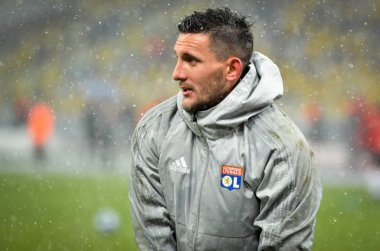 Kiev, Ukrayna - 12 Aralık 2018: Mathieu Gorgelin oyuncu durin