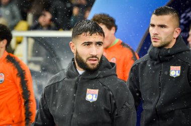 Kiev, Ukrayna - 12 Aralık 2018: Nabil Fekir Uefa C sırasında