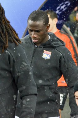 Kiev, Ukrayna - 12 Aralık 2018: Uefa sırasında Ferland Mendy