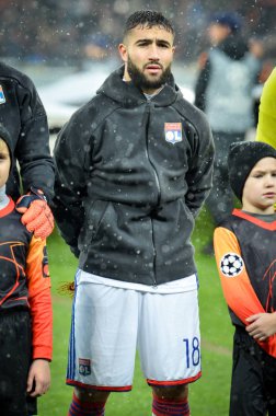Kiev, Ukrayna - 12 Aralık 2018: Nabil Fekir Uefa C sırasında