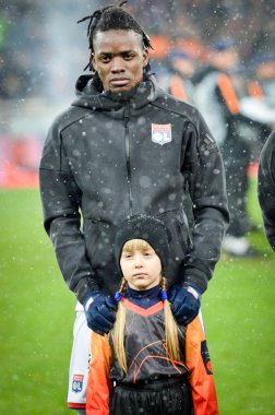 Kiev, Ukrayna - 12 Aralık 2018: Bertrand Traore oyuncu