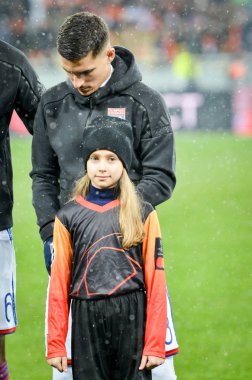 Kiev, Ukrayna - 12 Aralık 2018: Houssem Aouar oyuncu