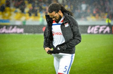 Kiev, Ukrayna - 12 Aralık 2018: Jason Denayer oyuncu sırasında t