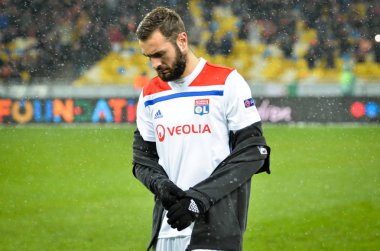 Kiev, Ukrayna - 12 Aralık 2018: Lucas Tousart oyuncusu