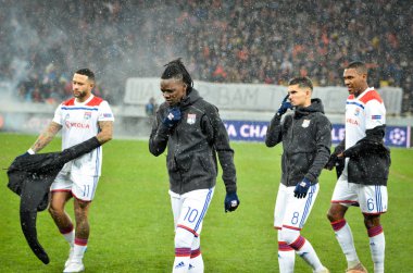 Kiev, Ukrayna - 12 Aralık 2018: Bertrand Traore oyuncu