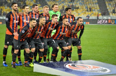Kiev, Ukrayna - 12 Aralık 2018: Genel Takım fotoğrafı Shakhtar D