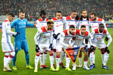 Kiev, Ukrayna - 12 Aralık 2018: Genel Takım fotoğrafı Olympique 