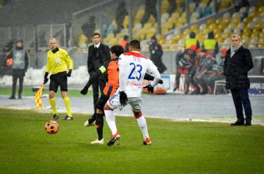 Kiev, Ukrayna - 12 Aralık 2018: Kenny Tete oyuncu 