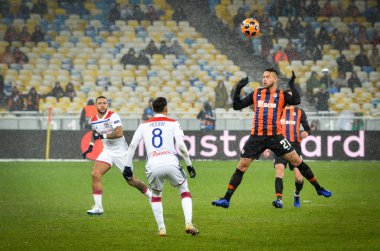 Kiev, Ukrayna - 12 Aralık 2018: Houssem Aouar oyuncu