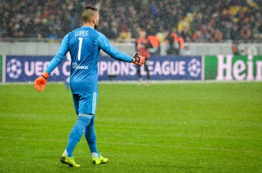 Kiev, Ukrayna - 12 Aralık 2018: Anthony Lopes Uefa sırasında