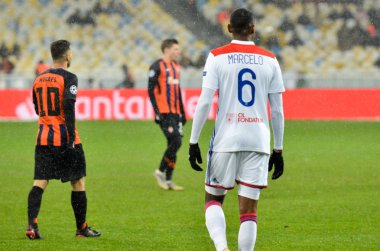 Kiev, Ukrayna - 12 Aralık 2018: Uef sırasında Marcelo oyuncu