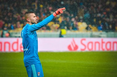 Kiev, Ukrayna - 12 Aralık 2018: Anthony Lopes Uefa sırasında