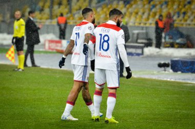 Kiev, Ukrayna - 12 Aralık 2018: Nabil Fekir oyuncusu