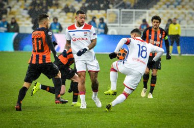 Kiev, Ukrayna - 12 Aralık 2018: Nabil Fekir oyuncusu