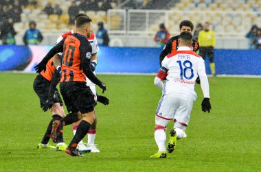 Kiev, Ukrayna - 12 Aralık 2018: Nabil Fekir oyuncusu