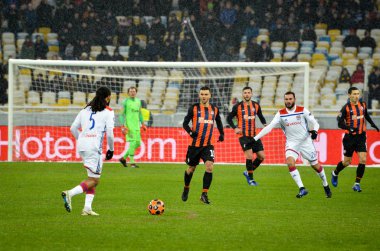 Kiev, Ukrayna - 12 Aralık 2018: Jason Denayer oyuncu sırasında t