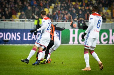 Kiev, Ukrayna - 12 Aralık 2018: Lucas Tousart oyuncusu