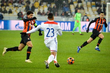 Kiev, Ukrayna - 12 Aralık 2018: Kenny Tete oyuncu 