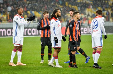 Kiev, Ukrayna - 12 Aralık 2018: Jason Denayer oyuncu sırasında t