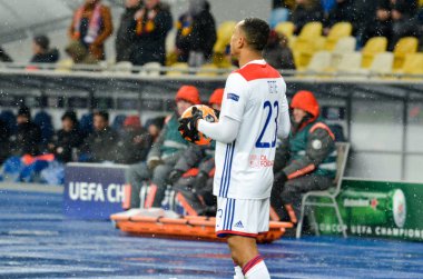 Kiev, Ukrayna - 12 Aralık 2018: Uefa sırasında Taison oyuncusu
