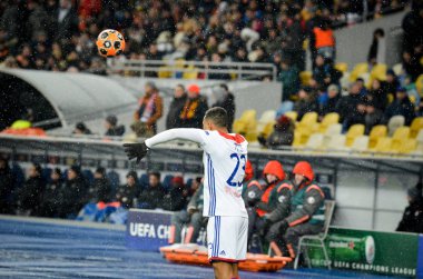 Kiev, Ukrayna - 12 Aralık 2018: Uefa sırasında Taison oyuncusu