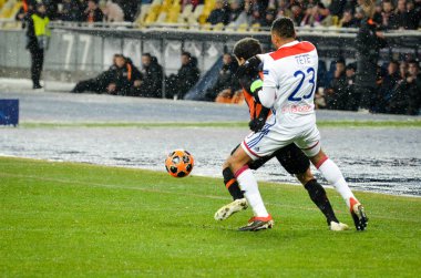 Kiev, Ukrayna - 12 Aralık 2018: Uefa sırasında Taison oyuncusu