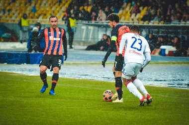 Kiev, Ukrayna - 12 Aralık 2018: Uefa sırasında Taison oyuncusu