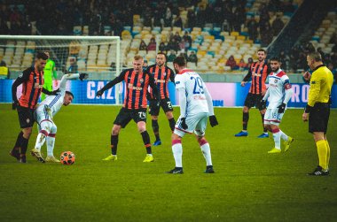 Kiev, Ukrayna - 12 Aralık 2018: Lucas Tousart Uefa sırasında