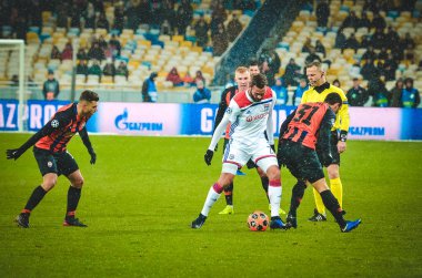 Kiev, Ukrayna - 12 Aralık 2018: Lucas Tousart Uefa sırasında